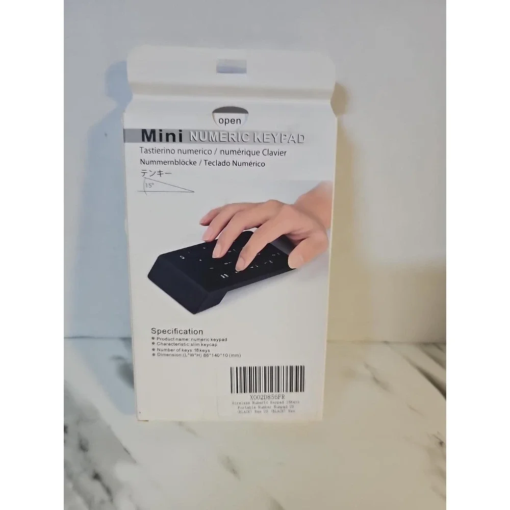 Wireless Numeric Keypad 18 Key 2.4GHz USB Number Pad PC Laptop Tested
